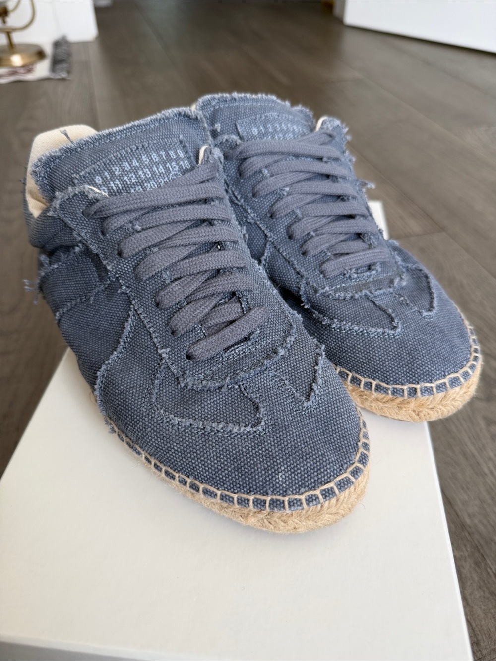 Women’s Den Canvas Lace-Up Sneakers with Espadrille Trim